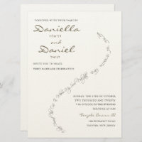 Eternal Bond Jewish Wedding Invitation