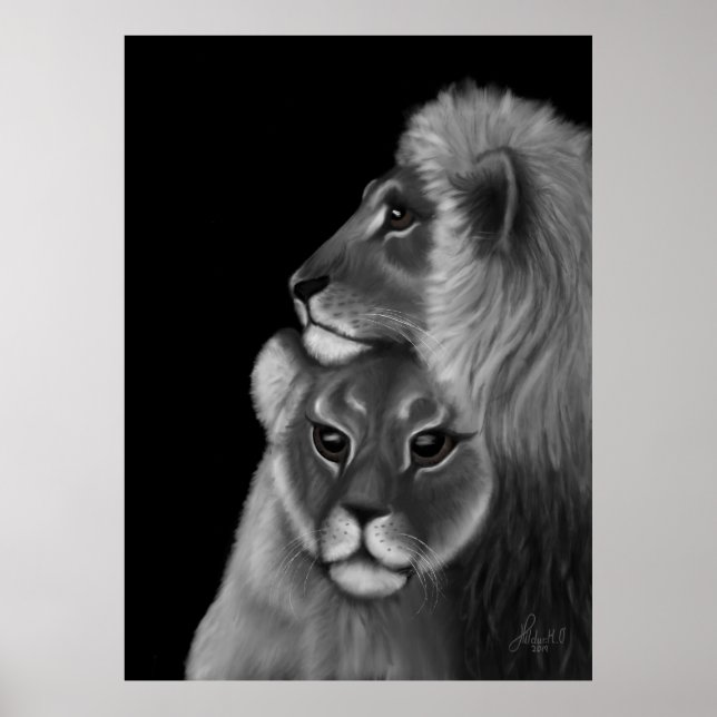 Eternal Bond: Lion Love in the Shadows Poster (Front)