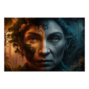 Eternal Contrast: Where Youth Meets Age Poster