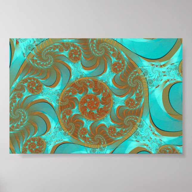 Eternal Cute Abstract Art Poster (Front)