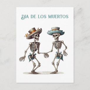 Eternal Dance Dia de los Muertos Calaveras Postcard