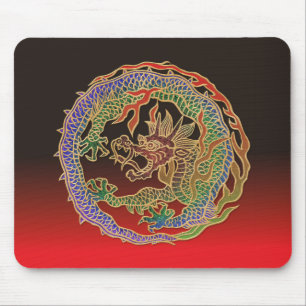 Eternal Dragon Circle Mouse Pad