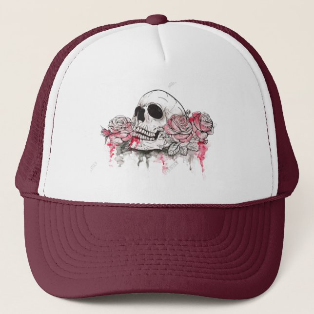 Eternal Edge: Skull & Roses Cap (Front)