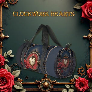 Eternal Elegance – Clockwork Heart Duffle Bag