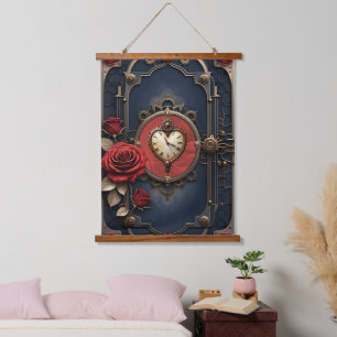 Eternal Elegance – Clockwork Heart Hanging Tapestry