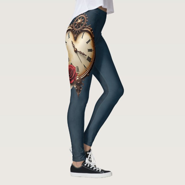 Eternal Elegance – Clockwork Heart Leggings (Right)