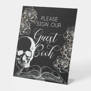 Eternal Elegance Guest Book Pedestal Sign