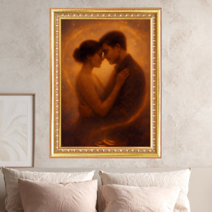 Eternal Embrace – Celestial Romance Art Poster