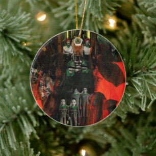 Eternal Flame Mixed Media Original Art Ornament