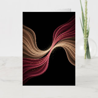 Eternal Flow of Love — Abstract Romantic Art Foil Greeting Card