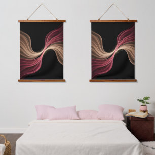Eternal Flow of Love — Abstract Romantic Art Hanging Tapestry
