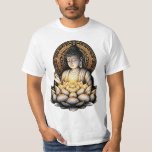 "Eternal Grace: Buddha with Sacred Lotus" T-Shirt