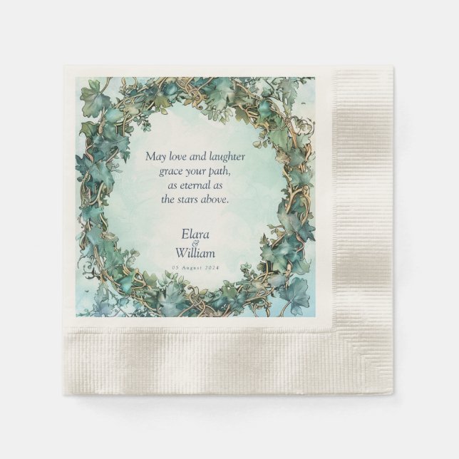 Eternal Grace Fantasy Wedding  Napkin (Front)