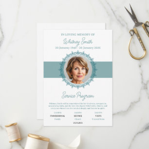 Eternal Grace Memorial Service Program Programme