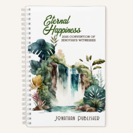Eternal Happiness Convention Tropical Waterfall Notebook