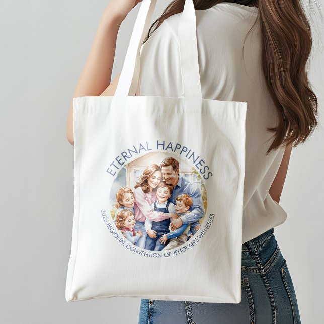 Eternal Happiness Happy Family Kids and Adults Tote Bag (Creator Uploaded)