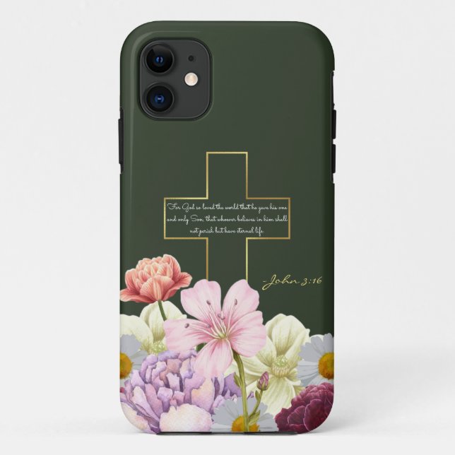 Eternal Happiness: Pastel Christian Phone Case (Back)