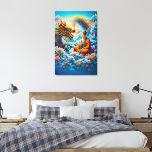 Eternal Harmony: Dragon’s Blessing Canvas Print