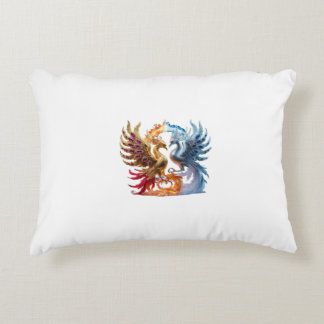  "Eternal Harmony: The Phoenix Fusion of Fire and  Decorative Cushion