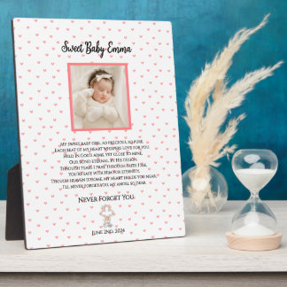 Eternal Hearts-Baby Memorial Personalised Plaque