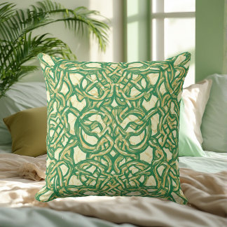 Eternal Knots Inspired Celtic Heritage Decorative  Cushion