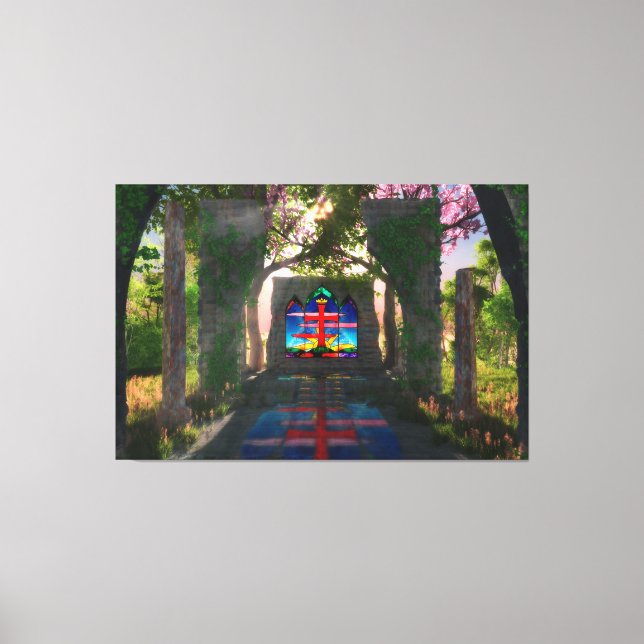 Eternal Light Easter Canvas Print (Front)