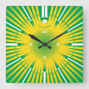 Eternal Light Square Wall Clock