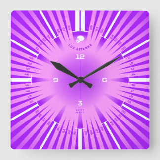 Eternal Light Square Wall Clock
