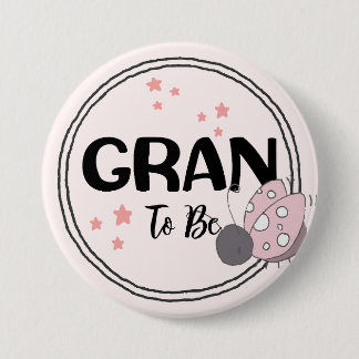 Eternal Love: Adorable Ladybug Gran-to-Be 7.5 Cm Round Badge