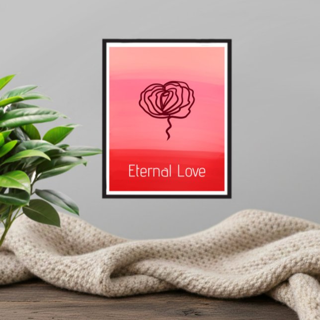 Eternal Love Elegant Rose Poster (Creator Uploaded)