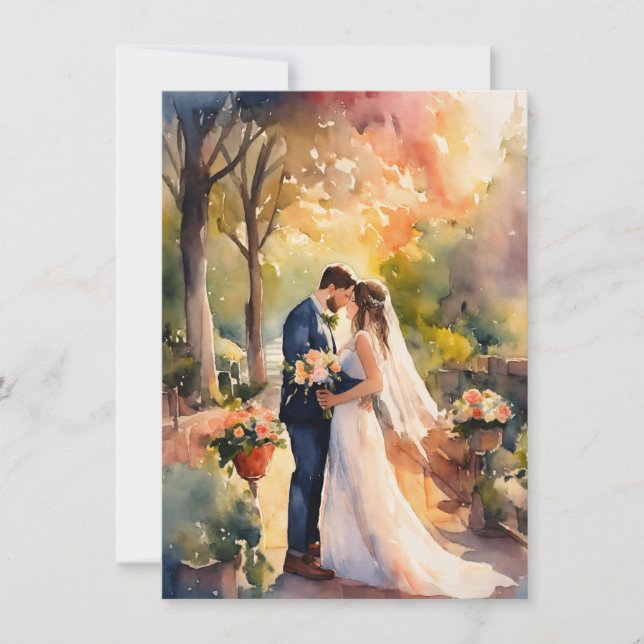 Eternal Love: Elegant Wedding Invitation (Front)