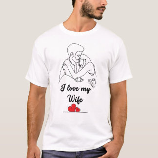 Eternal Love Emblem: I Love My Wife T-Shirt