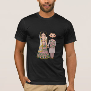 Eternal Love: Embracing Couple Silhouette" T-Shirt