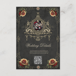 Eternal love in the darkness. enclosure card