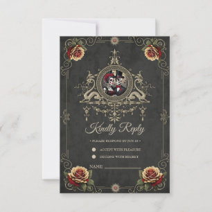 Eternal love in the darkness. RSVP card