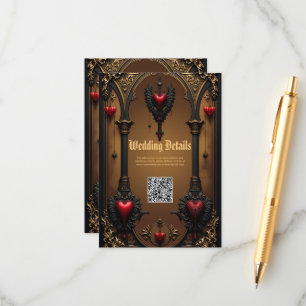 Eternal love in the shadow of Gothic darkness. Enclosure Card