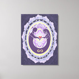 Eternal Love Mandala Canvas Print