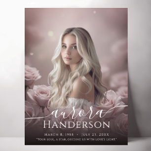 Eternal Love - Roses Celebration of Life Sign