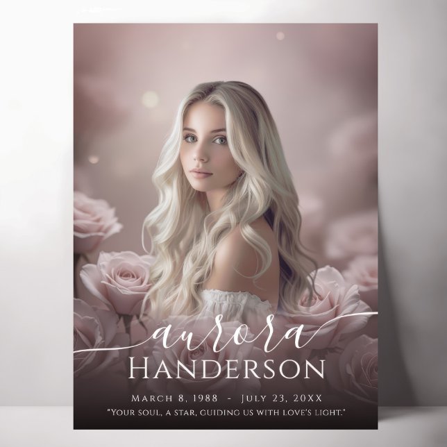 Eternal Love - Roses Celebration of Life Sign (Creator Uploaded)