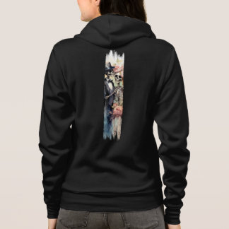 Eternal Love Skeletons Brushstroke Paint Hoodie