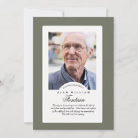 Eternal Memory Sympathy Photo Thank You Card