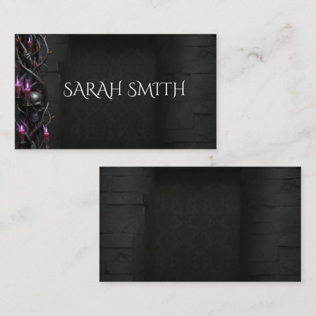 Eternal Night Gothic Vampire Wedding Dark Romance  Place Card (Front/Back)