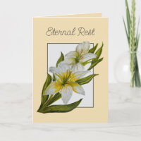 Eternal Rest Mass Offering Sympathy Card Catholic