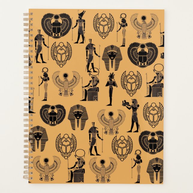 Eternal Sands: Egyptian Antique Elegance for Time Planner (Front)