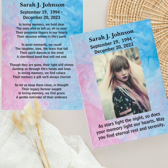 Eternal Serenity Personalised Sympathy Card (Creator Uploaded)