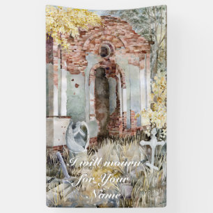 Eternal silence in the cemetery  banner