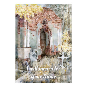 Eternal silence in the cemetery photo print