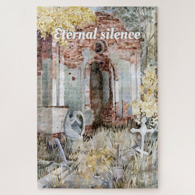 Eternal silence in the cemetery Puzzle (Vertical)