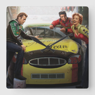 Eternal Speedway Square Wall Clock