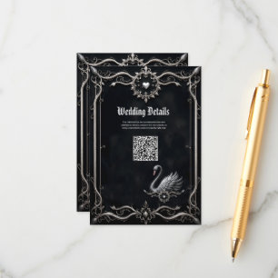 Eternal Swan of Love, Forever Begins Here. Enclosure Card